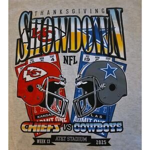 Dallas Cowboys VS Kansas City Chiefs AT&T Stadium Game Day T-Shirt 11/27/25 2XL
